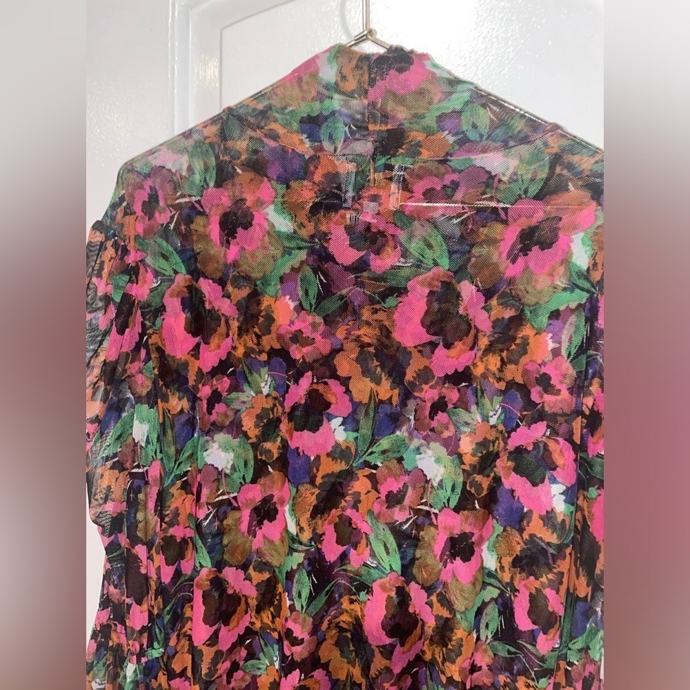 New! Misa Los Angeles Elektra Dress in Jewel Tone Flora MISA 🌺 Large NWT! - Picture 10 of 13